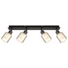 Villegas Plafonnier Luminaires Globo Lighting Noir, 4 lumières