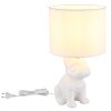 Dogo Lampe à poser Luminaires Globo Lighting Blanc, 1 lumière