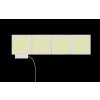 Fourlights Applique murale Luminaires Globo Lighting LED Blanc, 4 lumières, Télécommandes