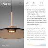 Moon Suspension Luminaires Paul Neuhaus LED Bronze, 4 lumières