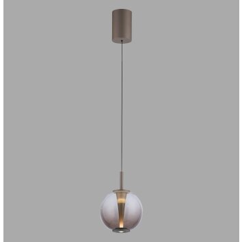 Infinity Suspension Luminaires Paul Neuhaus LED Bronze, 1 lumière, Télécommandes