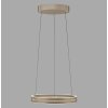 E-Loop Suspension Luminaires Paul Neuhaus LED Bronze, 2 lumières, Télécommandes