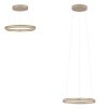 E-Loop Suspension Luminaires Paul Neuhaus LED Bronze, 2 lumières, Télécommandes
