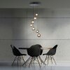 Popup Suspension Luminaires Paul Neuhaus LED Gris, 7 lumières, Télécommandes