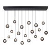 Popup Suspension Luminaires Paul Neuhaus LED Gris, 19 lumières, Télécommandes