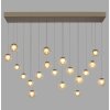Popup Suspension Luminaires Paul Neuhaus LED Bronze, 19 lumières, Télécommandes