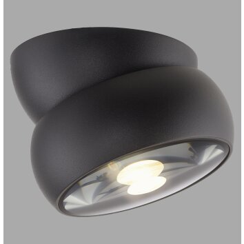 Move Plafonnier Luminaires Paul Neuhaus LED Noir, 1 lumière