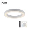 Round Plafonnier Luminaires Paul Neuhaus LED Blanc, 1 lumière, Télécommandes