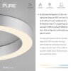 Round Plafonnier Luminaires Paul Neuhaus LED Transparent, 1 lumière, Télécommandes