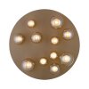 Popup Plafonnier Luminaires Paul Neuhaus LED Bronze, 11 lumières, Télécommandes