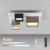 Manhattan Plafonnier Luminaires Paul Neuhaus LED Gris, 1 lumière, Télécommandes