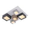 Manhattan Plafonnier Luminaires Paul Neuhaus LED Gris, 1 lumière, Télécommandes