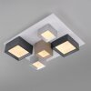 Manhattan Plafonnier Luminaires Paul Neuhaus LED Gris, 1 lumière, Télécommandes