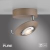 Oculis Plafonnier Luminaires Paul Neuhaus LED Bronze, 1 lumière