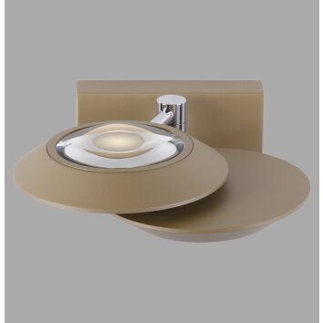 Oculis Applique murale Luminaires Paul Neuhaus LED Bronze, 2 lumières