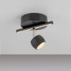 JARIK Plafonnier Luminaires Leuchten Direkt LED Noir, 2 lumières