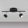JARIK Plafonnier Luminaires Leuchten Direkt LED Noir, 3 lumières