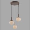 NAMI Suspension Luminaires Leuchten Direkt LED Sable, 3 lumières