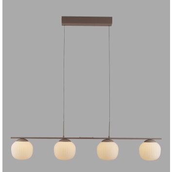 NAMI Suspension Luminaires Leuchten Direkt LED Sable, 4 lumières