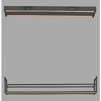 SONTURA Suspension Luminaires Leuchten Direkt LED Noir, 2 lumières