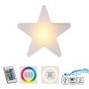 STAR Lampe à poser Luminaires Leuchten Direkt LED Blanc, 1 lumière, Télécommandes, Changeur de couleurs