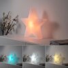 STAR Lampe à poser Luminaires Leuchten Direkt LED Blanc, 1 lumière, Télécommandes, Changeur de couleurs