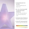 STAR Lampe à poser Luminaires Leuchten Direkt LED Blanc, 1 lumière, Télécommandes, Changeur de couleurs