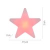 STAR Lampe à poser Luminaires Leuchten Direkt LED Blanc, 1 lumière, Télécommandes, Changeur de couleurs