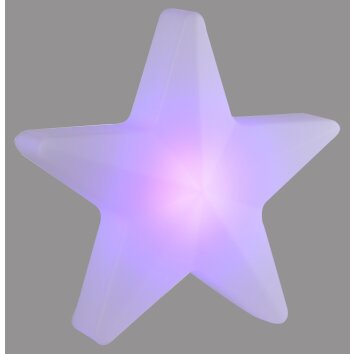 STAR Lampe à poser Luminaires Leuchten Direkt LED Blanc, 1 lumière, Télécommandes, Changeur de couleurs