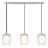 Maribel Suspension Luminaires Globo Lighting Chrome, 3 lumières