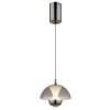 Bernie Suspension Luminaires Globo Lighting LED Chrome, Noir, 1 lumière, Détecteur de mouvement