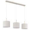 Deleon Suspension Luminaires Globo Lighting Chrome, Sable, 3 lumières