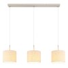 Deleon Suspension Luminaires Globo Lighting Chrome, Sable, 3 lumières