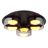 Higgins Plafonnier Luminaires Globo Lighting Noir, 3 lumières