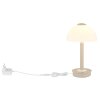 Uldin Lampe à poser Luminaires Globo Lighting LED Sable, Blanc, 1 lumière
