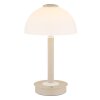 Uldin Lampe à poser Luminaires Globo Lighting LED Sable, Blanc, 1 lumière