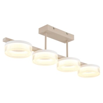 Zara Plafonnier Luminaires Globo Lighting LED Sable, Blanc, 1 lumière