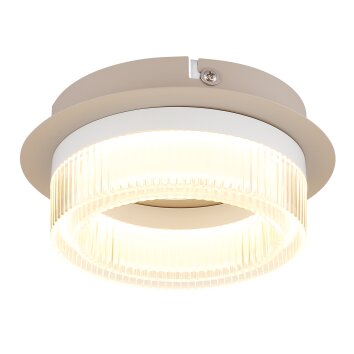 Zara Plafonnier Luminaires Globo Lighting LED Sable, Blanc, 1 lumière