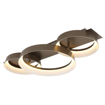 Syrakus Plafonnier Luminaires Globo Lighting LED Brun, 1 lumière