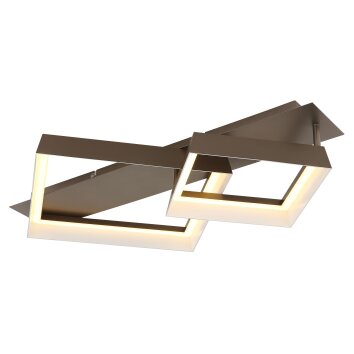 Syrakus Plafonnier Luminaires Globo Lighting LED Brun, 1 lumière