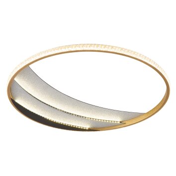 Constance Plafonnier Luminaires Globo Lighting LED Chrome, Noir, 1 lumière