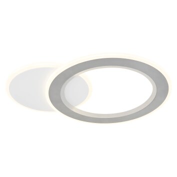 Mavis Plafonnier Luminaires Globo Lighting LED Blanc, 1 lumière, Télécommandes, Changeur de couleurs