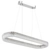 Laurel Suspension Luminaires Globo Lighting LED Chrome, 1 lumière, Télécommandes