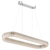 Laurel Suspension Luminaires Globo Lighting LED Chrome, 1 lumière, Télécommandes