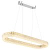 Laurel Suspension Luminaires Globo Lighting LED Chrome, 1 lumière, Télécommandes