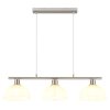 Selma Suspension Luminaires Globo Lighting Nickel mat, 3 lumières