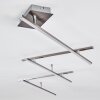 Plafonnier Lacure LED Nickel mat, 5 lumières