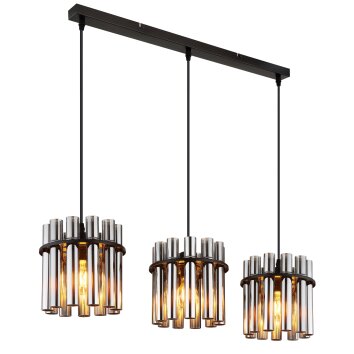 Daren Suspension Luminaires Globo Lighting Noir, 3 lumières