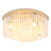 Gorley Plafonnier Luminaires Globo Lighting Chrome, Sable, 5 lumières