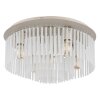 Gorley Plafonnier Luminaires Globo Lighting Chrome, Sable, 5 lumières